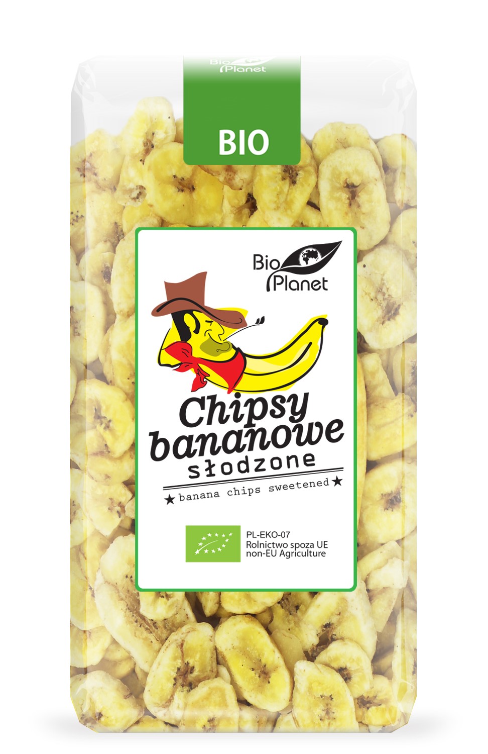 Chipsy Bananowe Słodzone Bio 350 G - Bio Planet