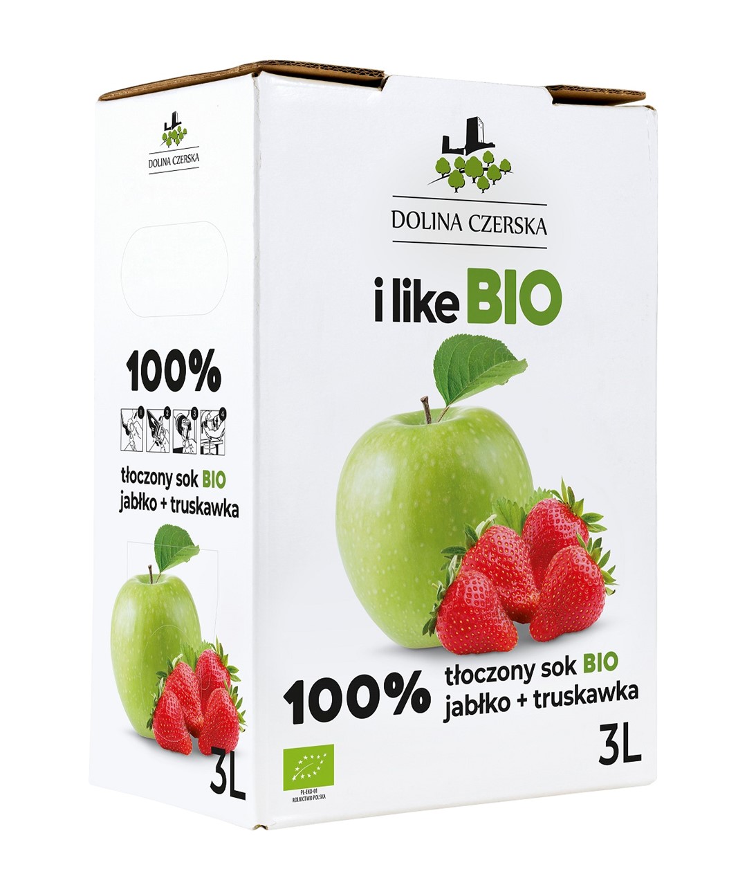Sok Jabłkowo - Truskawkowy Nfc Bio 3 L - Dolina Czerska