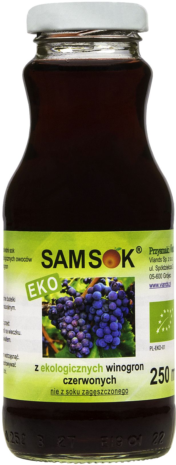 Sam Sok Z Czerwonych Winogron Nfc Bio 250 Ml - Viands