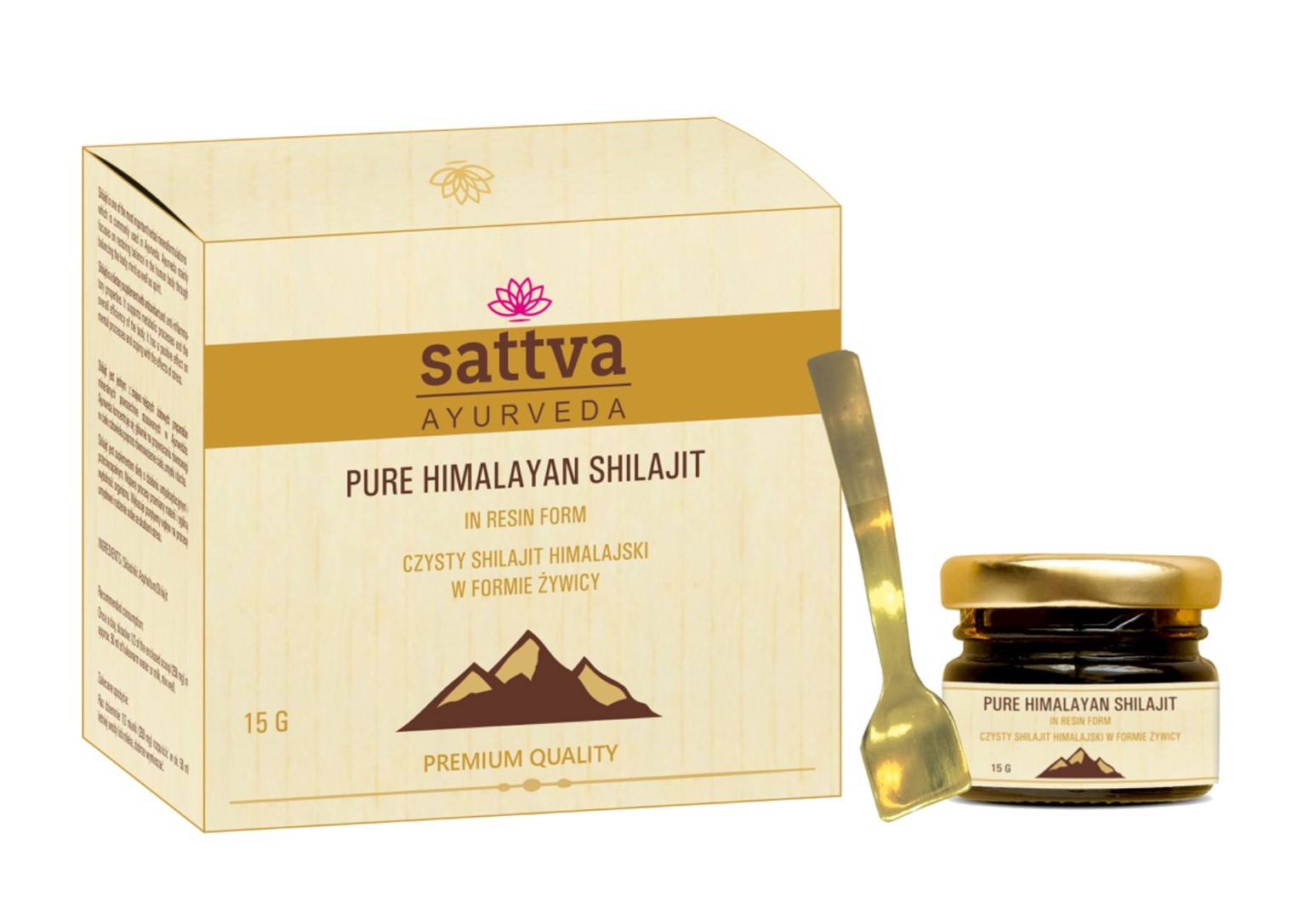 Suplement Diety Shilajit Himalajski W Formie Żywicy 15 G - Sattva