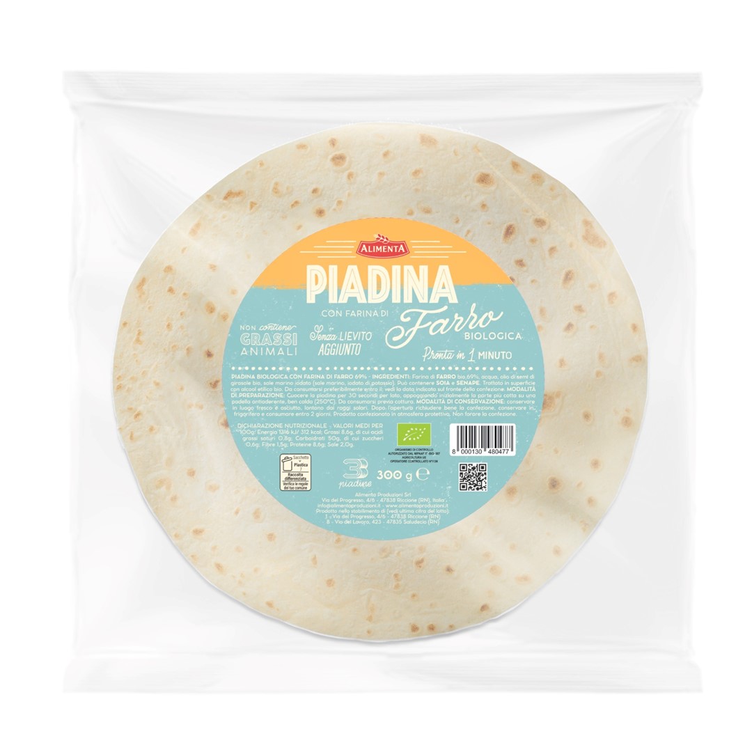 Piadina Orkiszowa Bio (3 X 100 G) 300 G - Alimenta