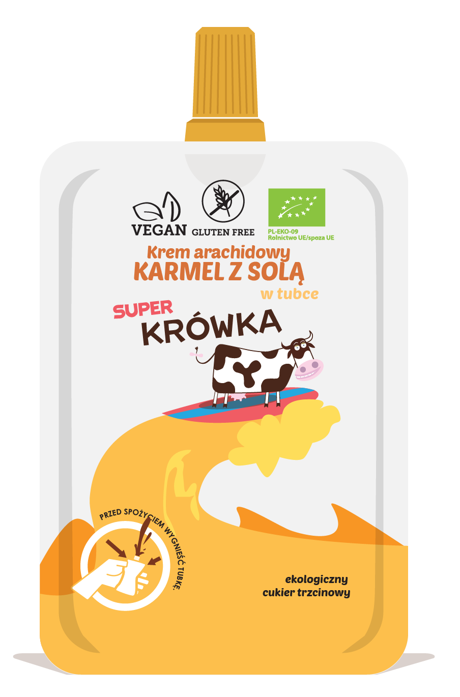 Krem Arachidowy Karmel Z Solą W Tubce Bezglutenowy Bio 50 G - Me Gusto (Super Krówka)