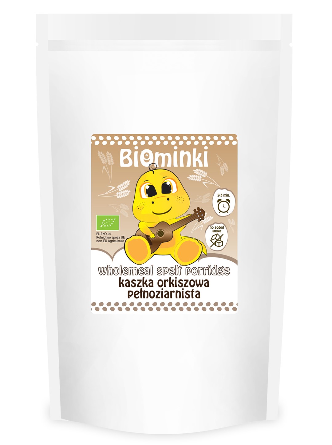 Kaszka Orkiszowa Pełnoziarnista Bio 500 G - Biominki