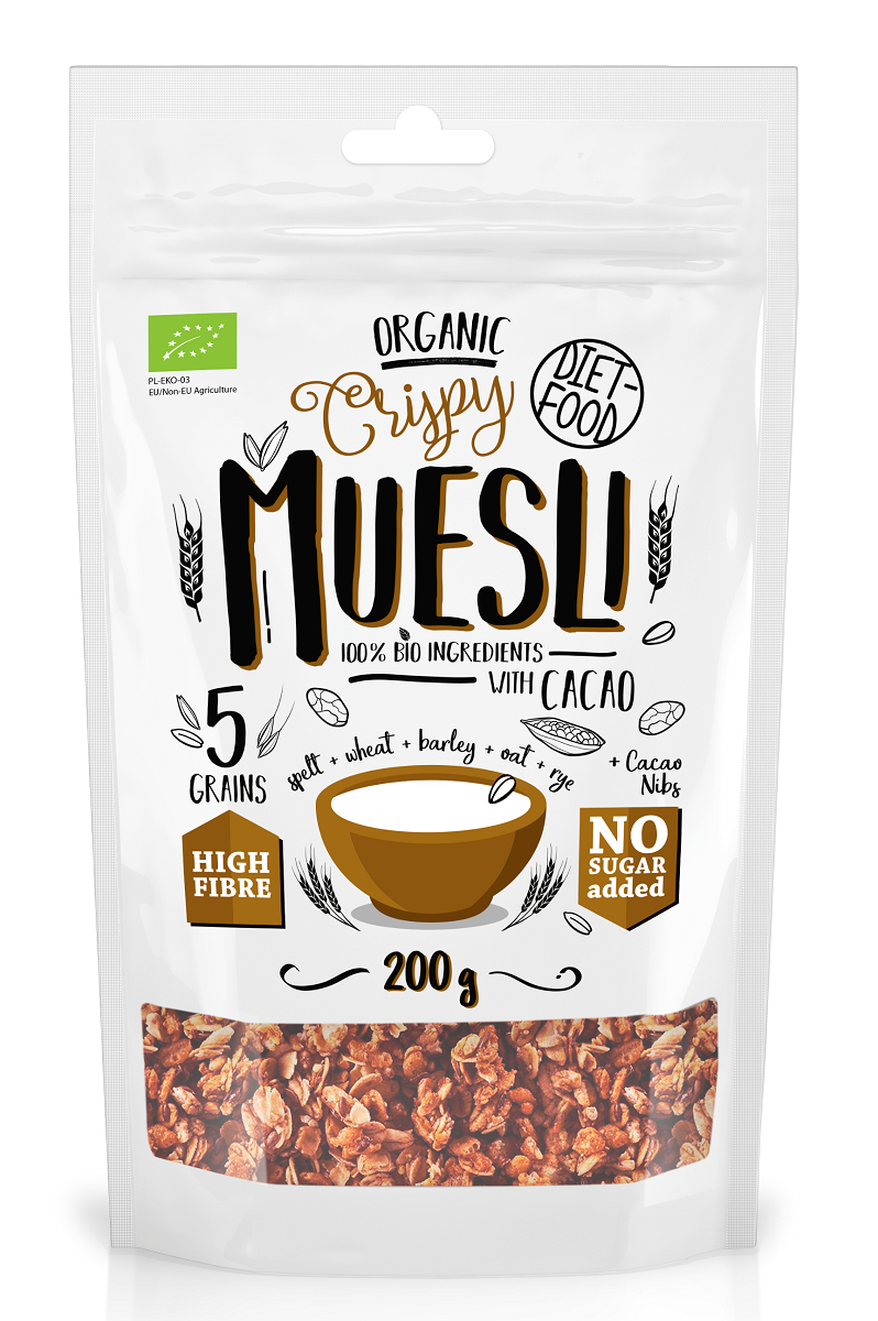 Musli Crunchy Z Kakao Bio 200 G - Diet-Food