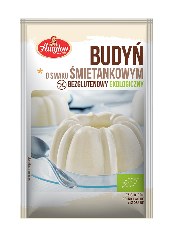 Budyń O Smaku Śmietankowym Bezglutenowy Bio 40 G - Amylon
