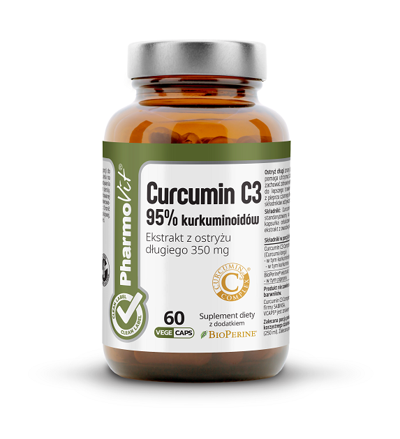 Kurkumina Bezglutenowa 60 Kapsułek 27,3 G - Pharmovit (Clean Label)
