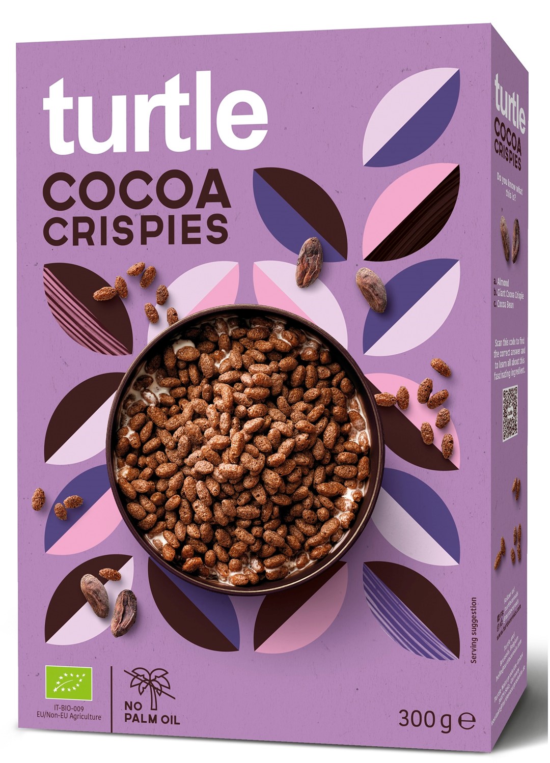 Chrupki Ryżowe Kakaowe Bio 300 G - Turtle