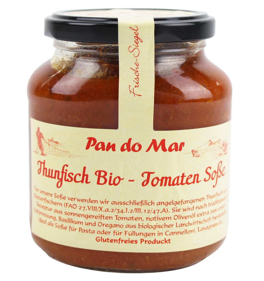 Kawałki Tuńczyka W Bio Sosie Pomidorowym 340 G (Słoik) - Pan Do Mar