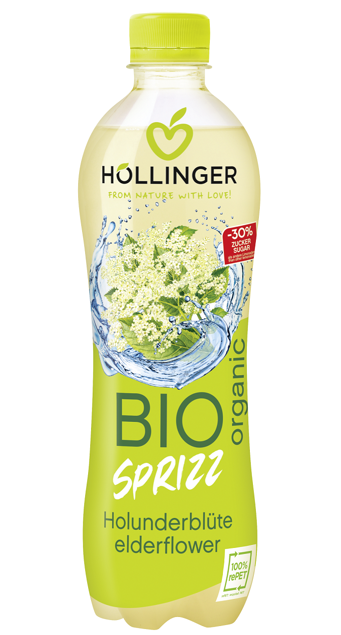 Napój Gazowany O Smaku Kwiatów Czarnego Bzu Bio 500 Ml - Hollinger