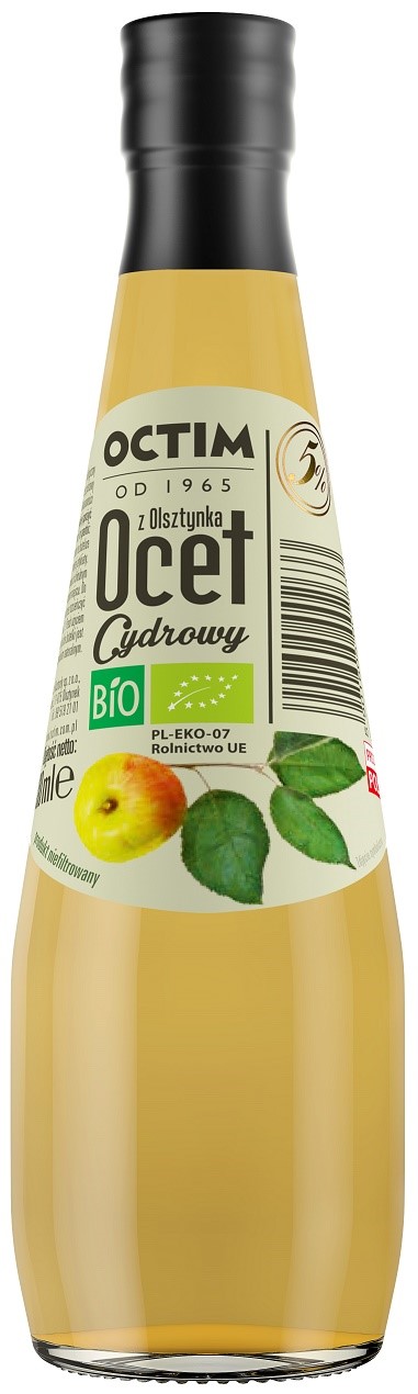 Ocet Cydrowy 5 % Bio 300 Ml - Octim