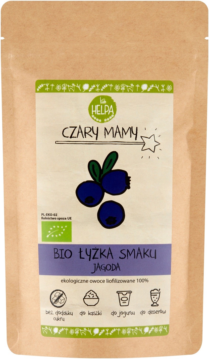 Łyżka Smaku Jagoda (Liofilizowana Sproszkowana Jagoda) Bio 40 G - Helpa