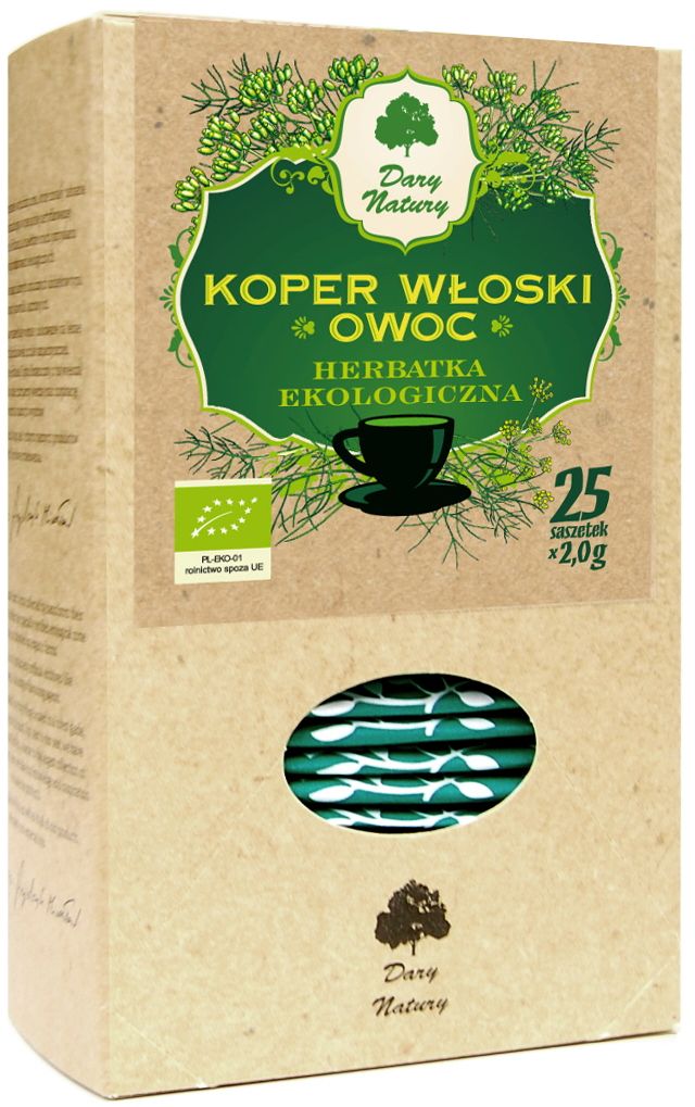 Herbatka Z Owocu Kopru Włoskiego Bio (25 X 2 G) 50 G - Dary Natury
