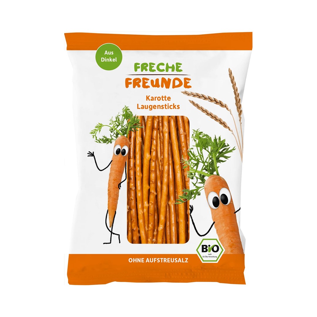 Paluszki Orkiszowe Z Marchewką Dla Dzieci Bio 75 G - Freche Freunde