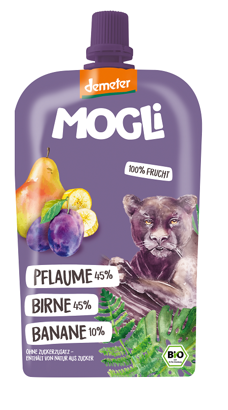 Przecier Owocowy Gruszka - Śliwka - Banan Bez Dodatku Cukrów Demeter Bio 120 G - Mogli