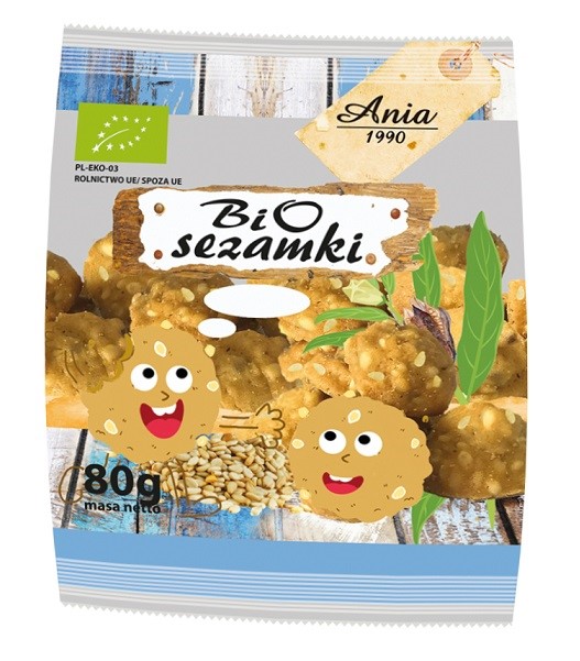 Ciastka Z Sezamem Bio 80 G - Bio Ania