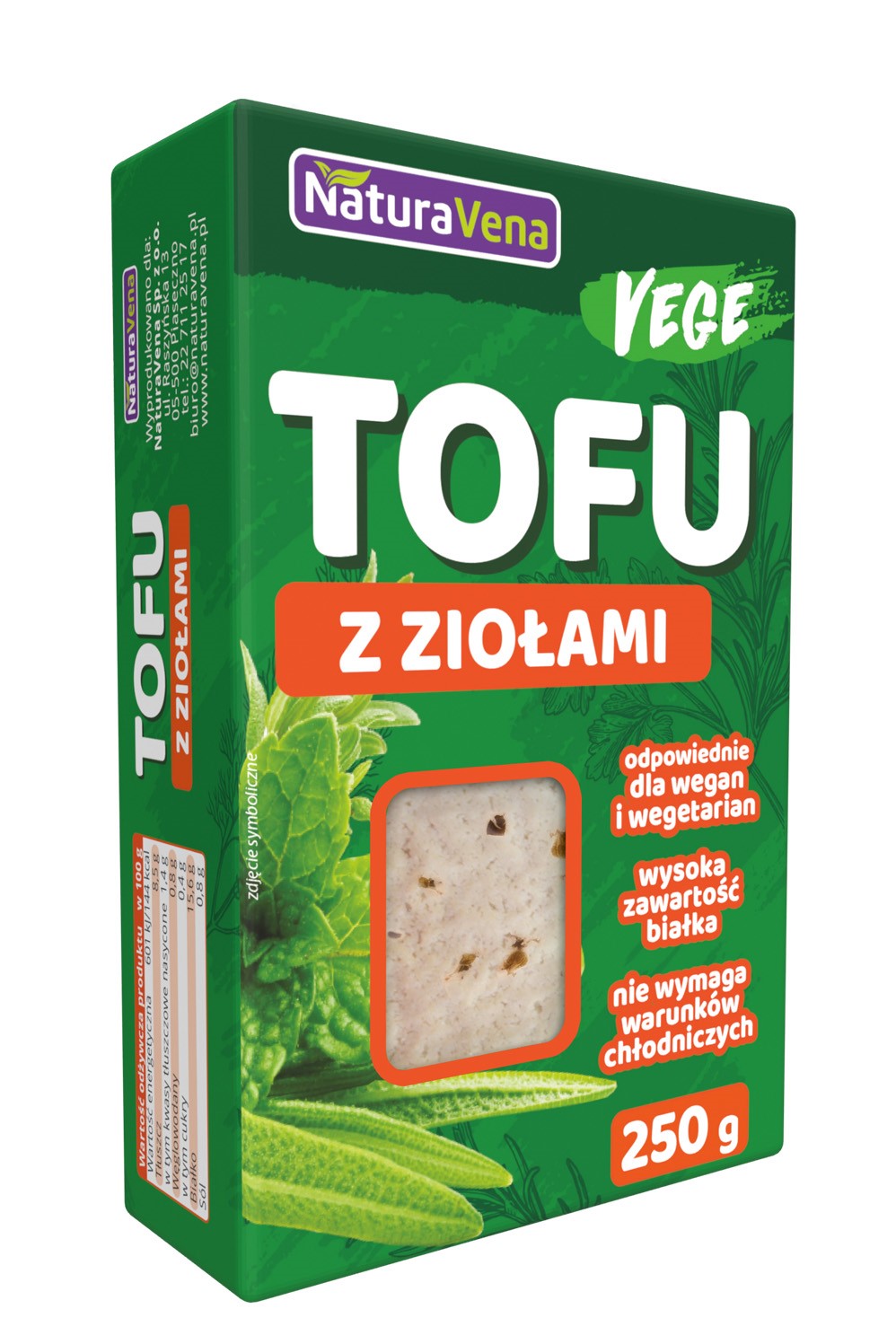 Tofu Ziołowe 250 G - Naturavena