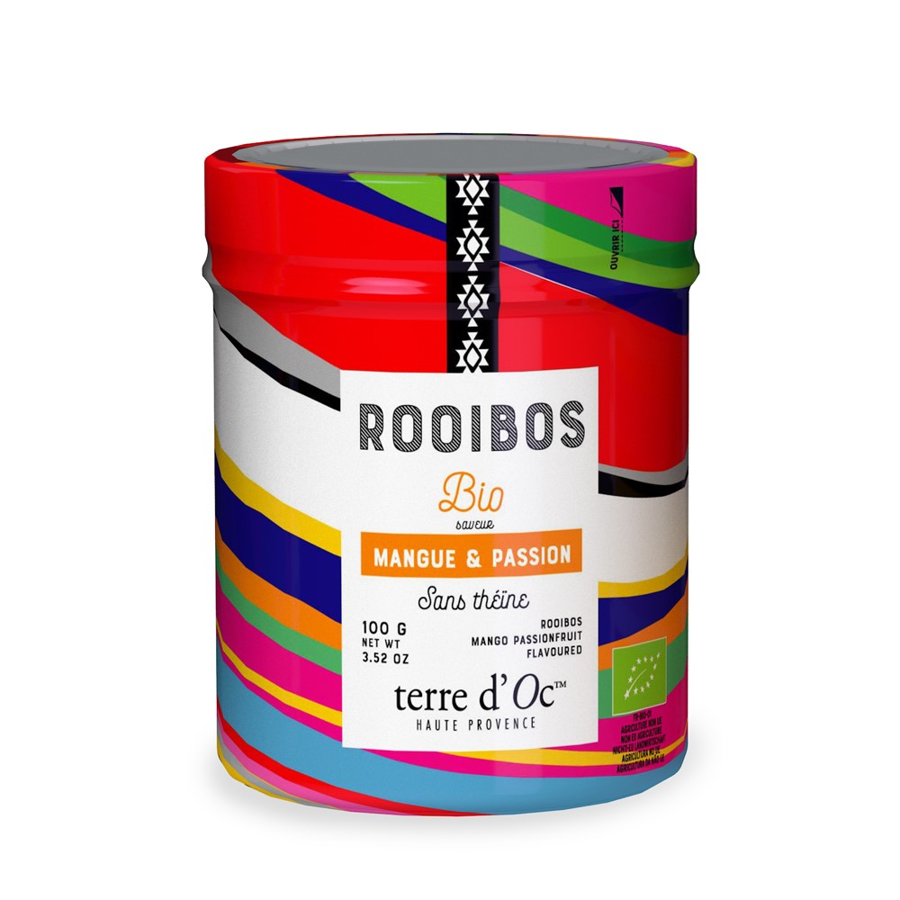 Herbatka Rooibos Mango - Marakuja Bio 100 G - Terre D'oc