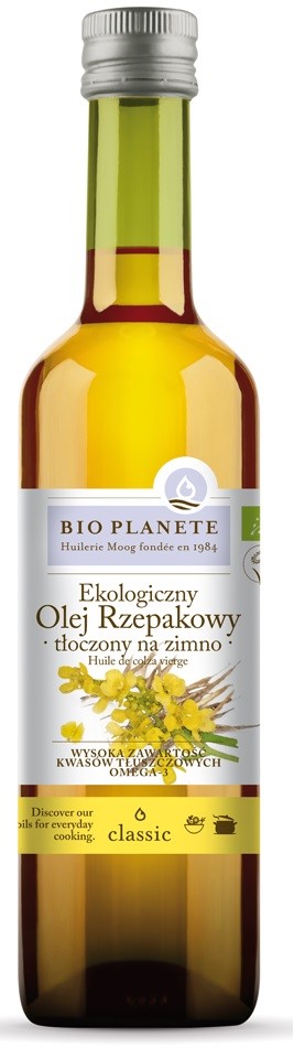 Olej Rzepakowy Tłoczony Na Zimno Bio 500 Ml - Bio Planete