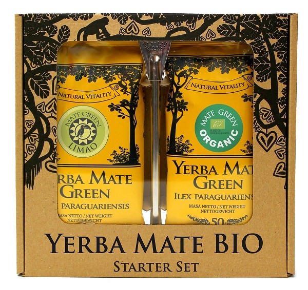 Zestaw Yerba Mate Bio 50 G, Yerba Mate Limao Bio 50 G, Bombilla  - Organic Mate Green