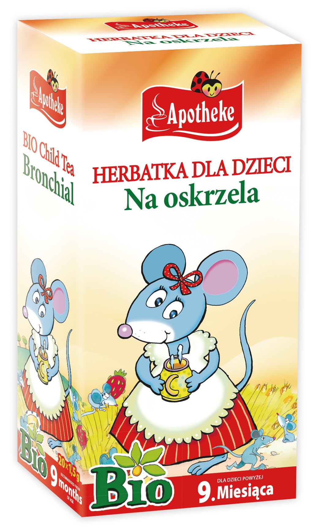 Herbatka Dla Dzieci - Na Oskrzela Po 9 Miesiącu Bio (20 X 1,5 G) 30 G - Apotheke