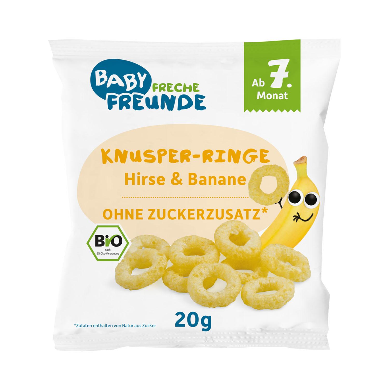 Chrupki Jaglano - Bananowe Od 7 Miesiąca Bio 20 G - Freche Freunde
