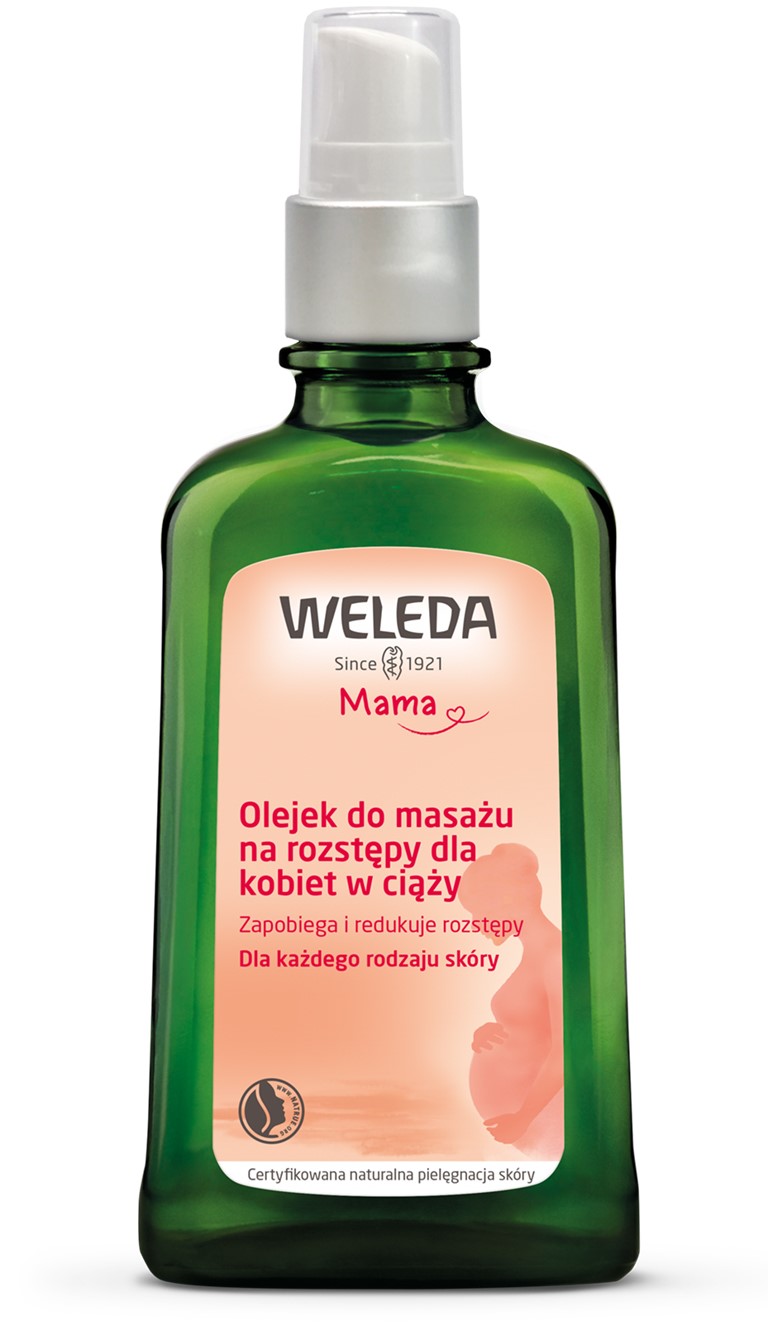 Olejek Do Masażu Na Rozstępy Dla Kobiet W Ciąży Eco 100 Ml - Weleda