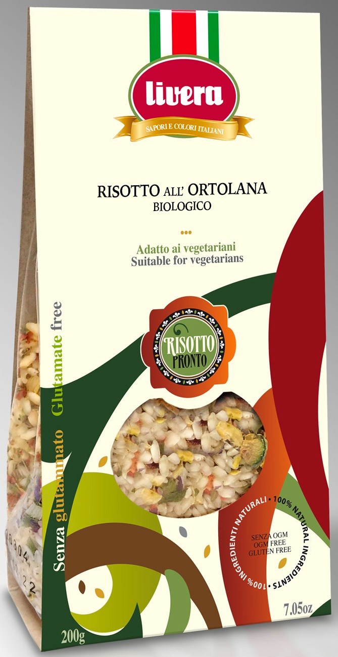 Mieszanka Na Risotto Z Suszonymi Warzywami Bezglutenowa Bio 200 G - Livera