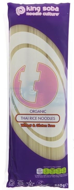 Makaron (Ryżowy Typu Noodle) Tajski Bezglutenowy Bio 250 G - King Soba