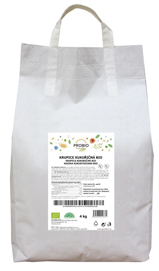 Kaszka Kukurydziana Bezglutenowa Bio 4 Kg - Horeca (Probio)