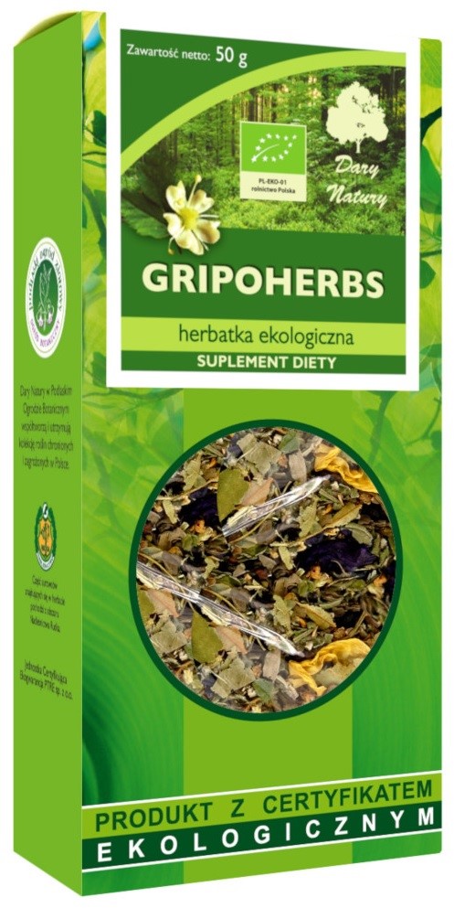 Herbatka Gripoherbs Bio 50 G - Dary Natury