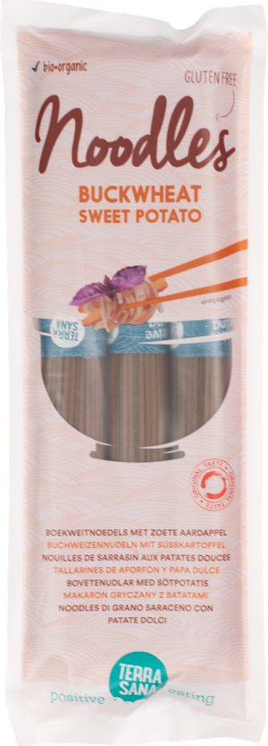 Makaron (Gryczany Typu Noodle Z Batatami) Bezglutenowy Bio 250 G - Terrasana
