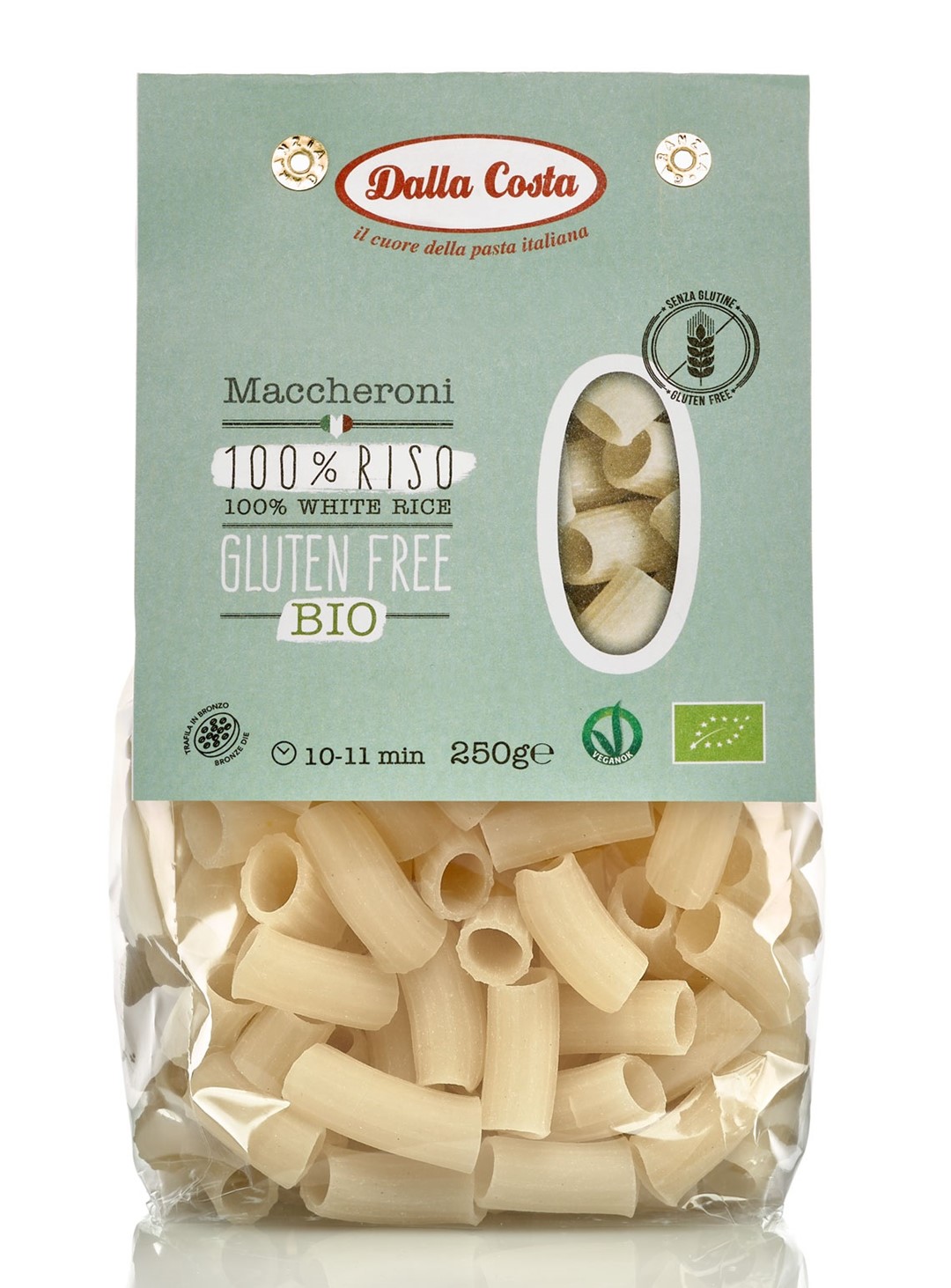 Makaron (Ryżowy) Maccheroni Bezlutenowy Bio 250 G - Dalla Costa