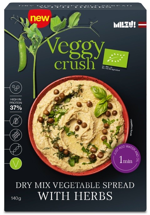 Mieszanka Na Pastę Warzywną Z Ziołami Bio 130 G - Veggy Crush (Milzu)