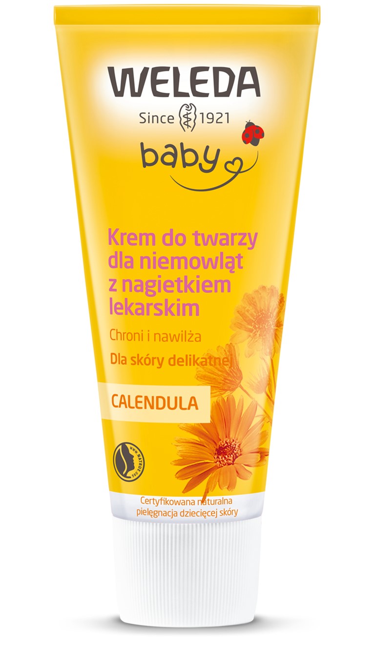 Krem Do Twarzy Dla Niemowląt Z Nagietkiem Lekarskim Eco 50 Ml - Weleda