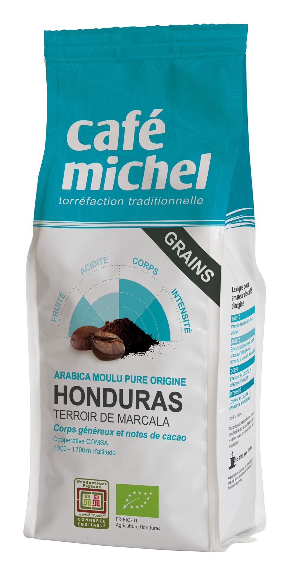 Kawa Ziarnista Arabica 100 % Honduras Fair Trade Bio 250 G - Cafe Michel