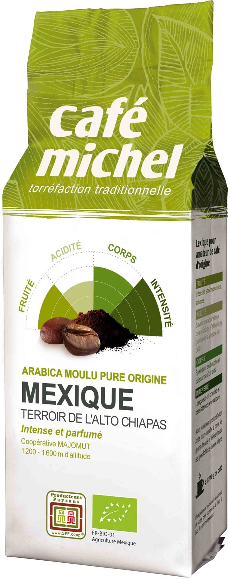 Kawa Mielona Arabica 100 % Meksyk Fair Trade Bio 250 G - Cafe Michel
