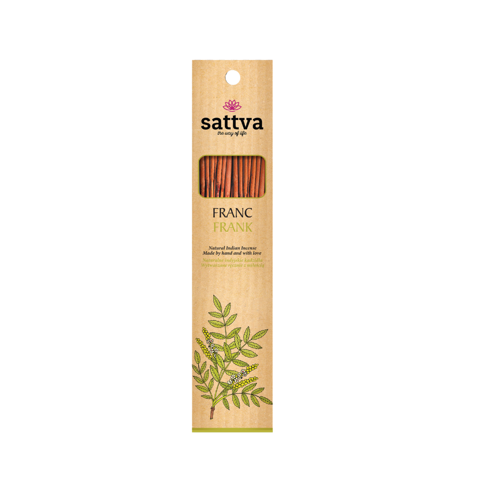 Kadzidło Indyjskie Frank (15 Szt.) 30 G - Sattva