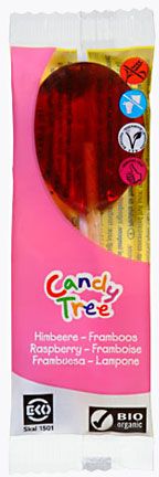 Lizak Malinowy Bezglutenowy Bio 13 G - Candy Tree