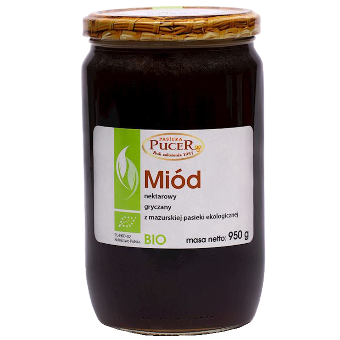 Miód Nektarowy Gryczany Bio 950 G - Pasieka Pucer