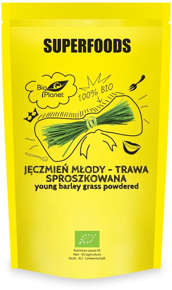 Jęczmień Młody - Trawa Sproszkowana Bio 125 G - Bio Planet