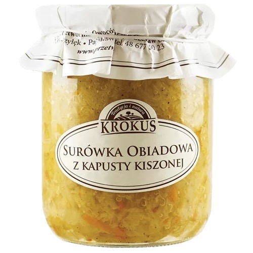 Surówka Obiadowa Z Kapusty Kiszonej 500 G - Krokus