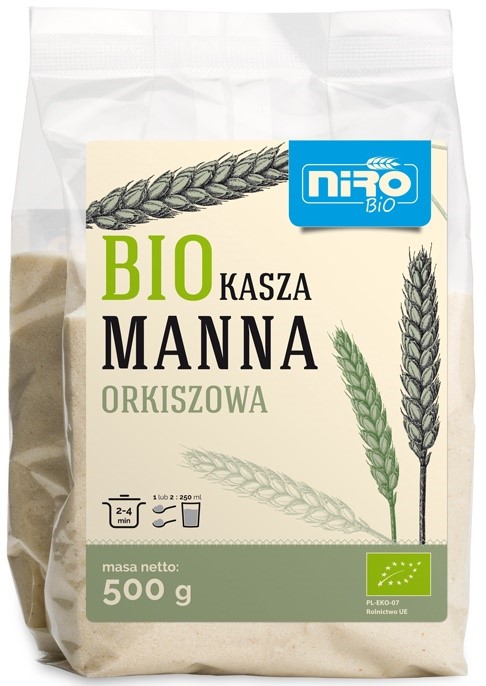 Kasza Manna Orkiszowa Bio 500 G - Niro