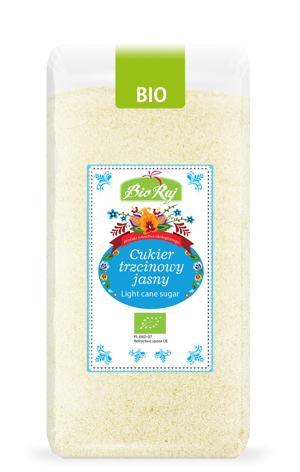 Cukier Trzcinowy Jasny Bio 500 G - Bio Raj