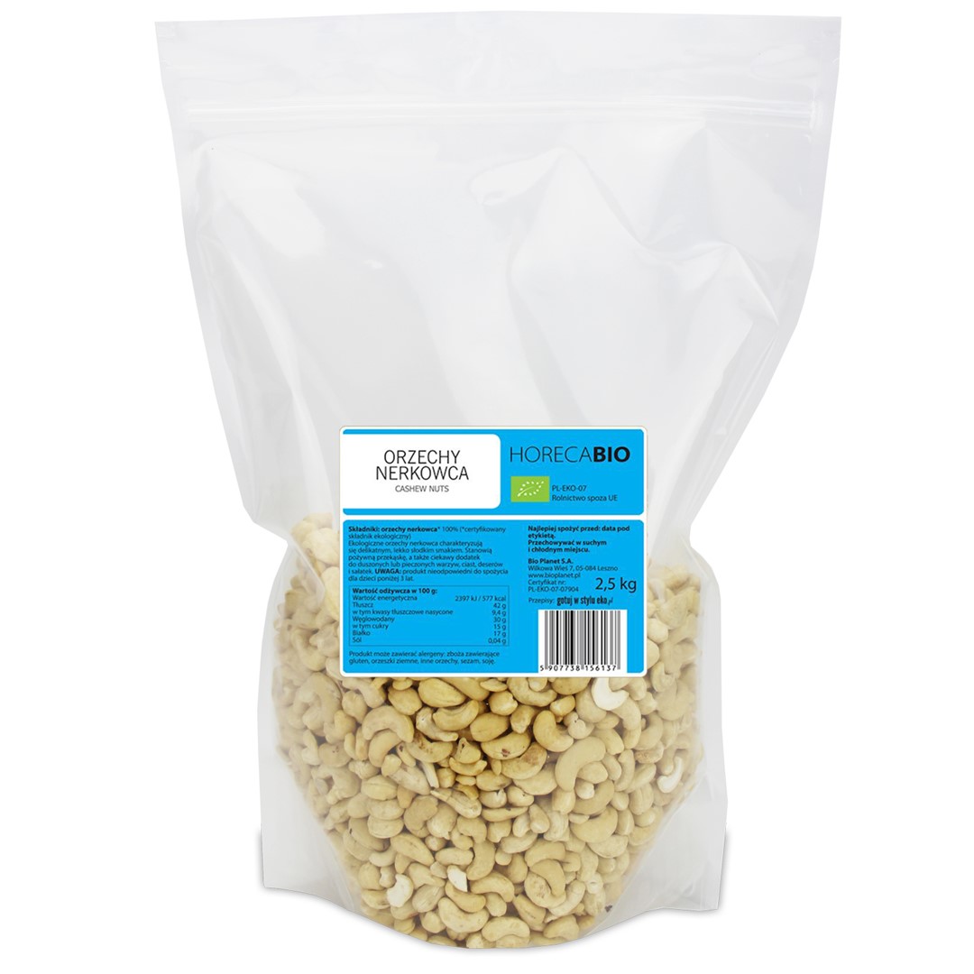 Orzechy Nerkowca Bio 2,5 Kg - Horeca