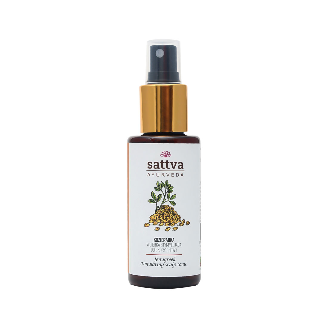 Wcierka Do Skóry Głowy Stymulująca Wzrost Kozieradka 100 Ml - Sattva