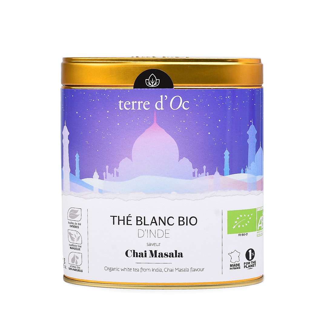 Herbata Biała Chai Masala Bio 80 G - Terre D'oc
