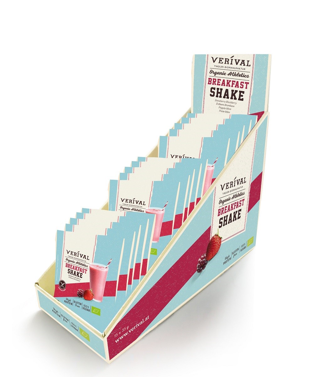 Shake Proteinowy Truskawka - Jeżyna W Proszku Bezglutenowy Bio 35 G - Verival