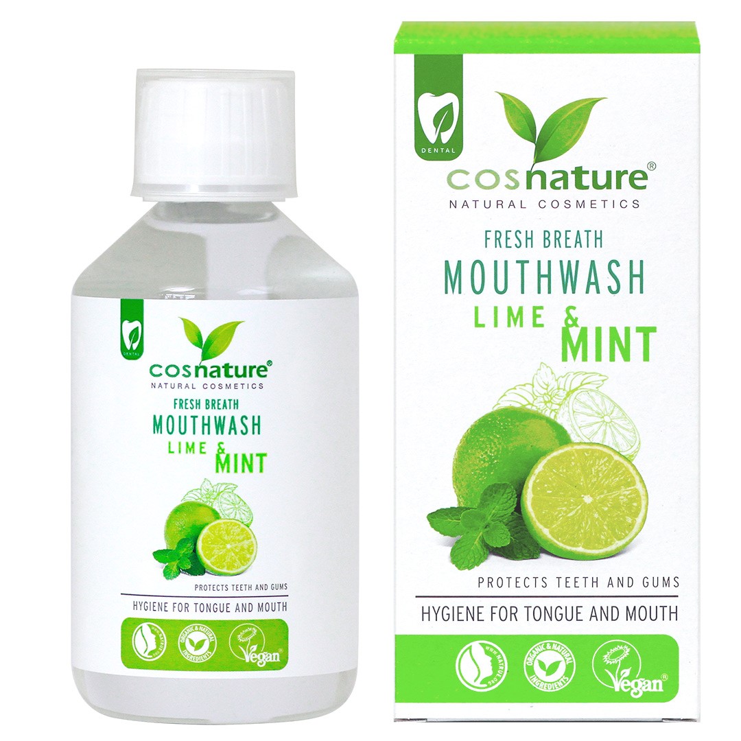 Płyn Do Płukania Jamy Ustnej Limonka I Mięta Eco 300 Ml - Cosnature
