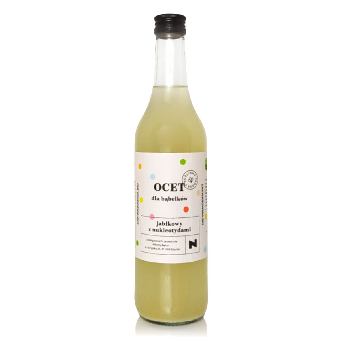 Ocet Jabłkowy Z Nukleotydami Dla Bąbelków 500 Ml - Delikatna (Zakwasownia)