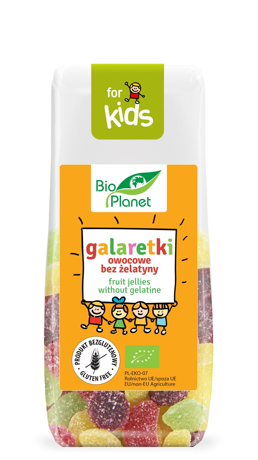 Galaretki Owocowe Bez Żelatyny Bezglutenowe Bio 100 G - Bio Planet